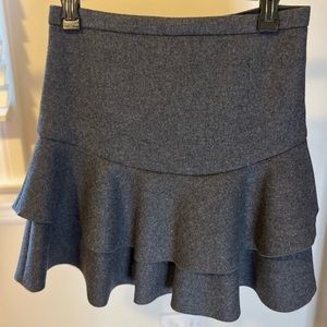 JCREW WOOL TIERED SKIRT 00